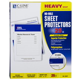 C-Line CLI62907 No Hole Sheet Protector Clear 25/Bx