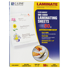 C-Line Products CLI65001 C Line Cleer Adheer 50Box Laminating Sheets