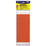 C-Line Products CLI89102 Security Wristbands Orange 100/Pk