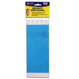 C-Line Products CLI89105 C Line Dupont Tyvek Blue Security - Wristbands 100Pk
