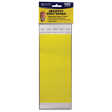 C-Line Products CLI89106 C Line Dupont Tyvek Yellow Security - Wristbands 100Pk