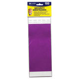 C-Line Products CLI89109 C Line Dupont Tyvek Purple Security - Wristbands 100Pk