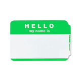 C-Line Products CLI92233 C Line Self Adhesive Green Name Badges Hello Pack Of 100