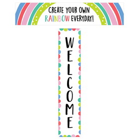 Creative Teaching Press CTP10439 Rainbow Doodles Welcome Banner