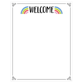 Creative Teaching Press CTP10440 Rainbow Doodles Welcome Chart