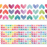 Creative Teaching Press CTP10478-3 Colorful Hearts Border (3 PK)