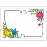 Creative Teaching Press CTP10693 Bright Blooms Doodly Blooms Labels