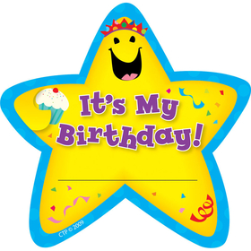 Creative Teaching Press CTP1075 Star Badges Its My Birthday 36/Pk