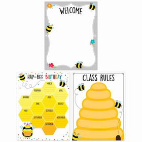 Creative Teaching Press CTP10824 Busy Bees Essentials 3-Chart Pack
