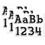 Creative Teaching Press CTP1894-3 Fancy Black 4In Designer, Letters (3 PK)