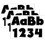 Creative Teaching Press CTP1949-3 Bold Black 4In Designer, Letters (3 PK)