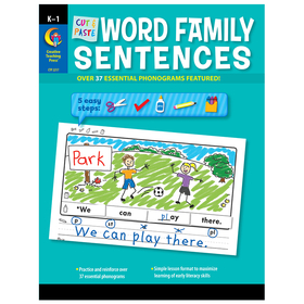 Creative Teaching Press CTP2217 Cut & Paste Word Family Sentences