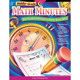 Creative Teaching Press CTP2595 Middle-Gr Math Minutes Gr 6-8