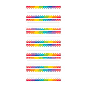 Creative Teaching Press CTP4401-6 Rainbow Scallops Name Plates (6 EA)