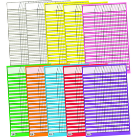 Creative Teaching Press CTP5169 Chart Incentive Small 10-Pk 14 X 22 10 Colors