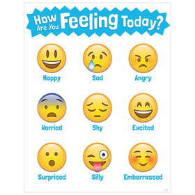 Creative Teaching Press CTP5385 Emojis How Are You Feeling Today Chart