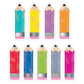 Creative Teaching Press CTP6592 Pencils 6In Cut Outs Upcycle Style
