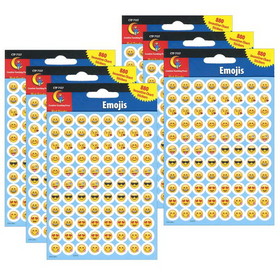 Creative Teaching Press CTP7137-6 Emojis Hot Spot Stickers (6 PK)