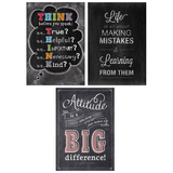 Creative Teaching Press CTP7486 Think Positive Poster Pack Chalk It Up
