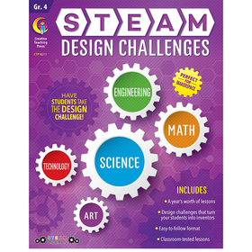 Creative Teaching Press CTP8211 Grade 4 Steam Design Resource Book