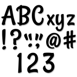 Creative Teaching Press CTP8573 Stylish Black Punch-Out Letters 4In