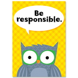 Creative Teaching Press CTP8693 Be Responsible Woodland Friends Inspire U Poster