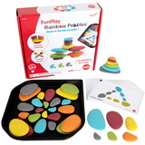 Edx Education CTU13272 Funplay Rainbow Pebbls Homeschl Kit, For Kids