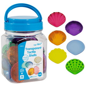 Edx Education CTU13842 Tactile Shells Transparent 36St, Mini Jar