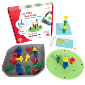 Edx Education CTU39482 Funplay Geo Pegs Homeschool Kit For, Toddlers