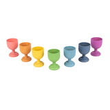 TickiT CTU74057 Rainbow Wooden Egg Cups Set Of 7