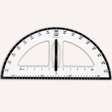 Learning Advantage CTU7591 Dry Erase Magnetic Protractor