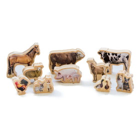 The Freckled Frog CTUFF486 My Farm Animals Set Of 10