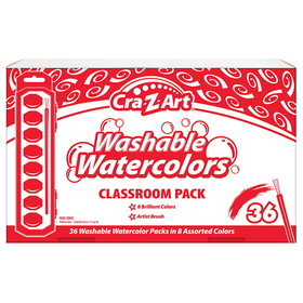 Cra-Z-Art CZA0240136 8Ct Washable Watercolor Class Pack, Of 36