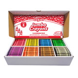 Cra-Z-Art CZA740051 Jumbo Crayon Class Pack 8 Color, 400 Count Box