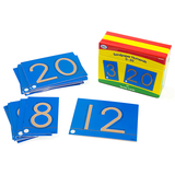 Didax DD-211211 Tactile Sandpaper Number Cards 0-20