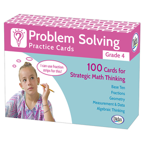 Didax DD-211280 Problem Solving Practice Cards Gr 4