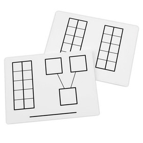 Didax DD-211441-2 Write & Wipe Ten Frame Mats (2 PK)