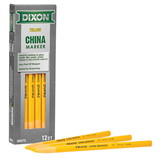 Dixon DIX00073 Phano China Markers Yellow 12Pk
