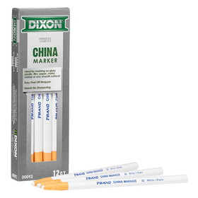 Dixon DIX00092 Phano China Markers White 12Pk