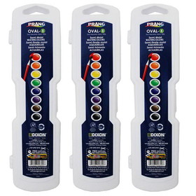 Prang DIX00800-3 Prang Oval 8 Water Colors (3 EA)