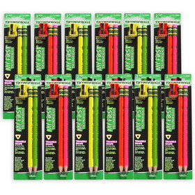 Ticonderoga DIX13002-12 Neon Ticonderoga Pencil, 2 Ct W/ Sharpener (12 PK)