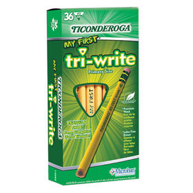 Dixon Ticonderoga DIX13082 My First Tri Write 36Ct Pencils With Eraser