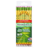 Ticonderoga DIX13818 Pencils Soft Yellow Presharp 18Pk, Ticonderoga