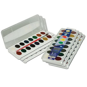 Prang DIX16016-6 16 Washable Water Color Set, W/Brush (6 EA)