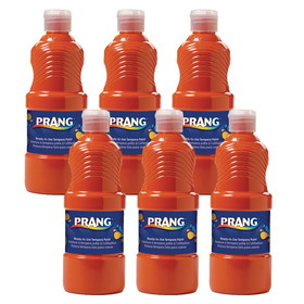 Prang DIX21602-6 Ready To Use Tempera 16Oz, Orange (6 EA)