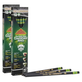 Ticonderoga DIX22500-2 Tri-Conderoga Pencils, 3-Sided 12 Per Pack (2 PK)