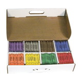 Prang DIX32340 Prang Crayons Master Pack, 50 Each Of 8 Colors