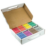 Prang DIX32341 Prang Crayons Large Master Pack, 25 Each Of 8 Colors