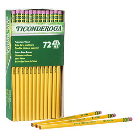Ticonderoga DIX33904 Pencils Unsharpened Box Of 72, Original Ticonderoga