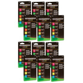Ticonderoga DIX38965-12 Min Neo Erasers 5 Asst, Colors (12 PK)